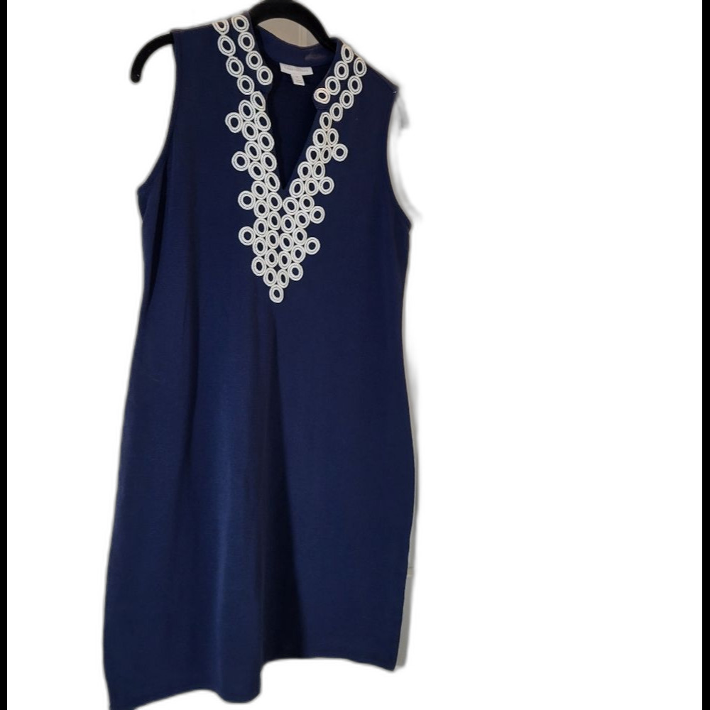 Classic Navy Sleeveless Dress by Charter Club - Medium